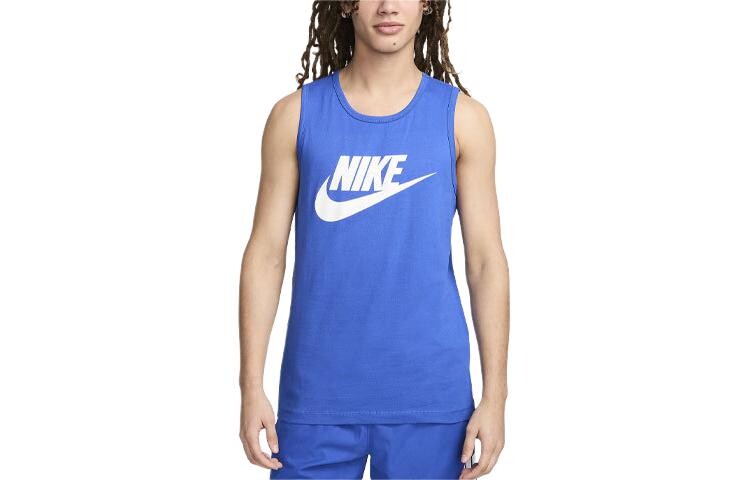 

Майка мужская королевский синий Nike, синий