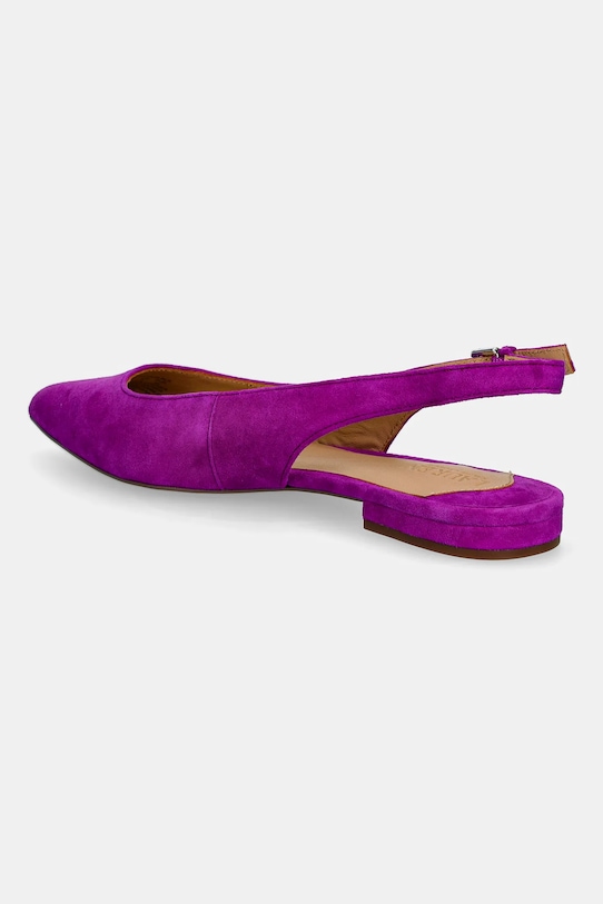 Балетки из нубука Londyn Slbck Lauren Ralph Lauren, фиолетовый — фото 3