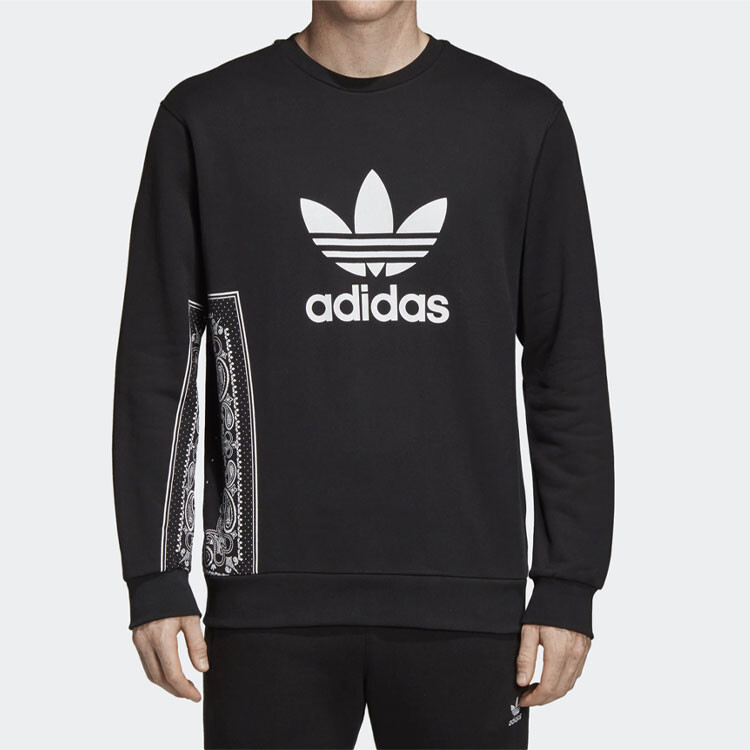 Круглый вырез пуловер толстовка мужская Adidas Originals — фото 2
