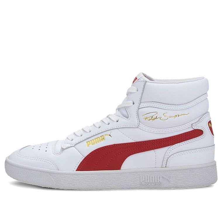 

Кеды PUMA Ralph Sampson Mid 'White High Risk Red', красный