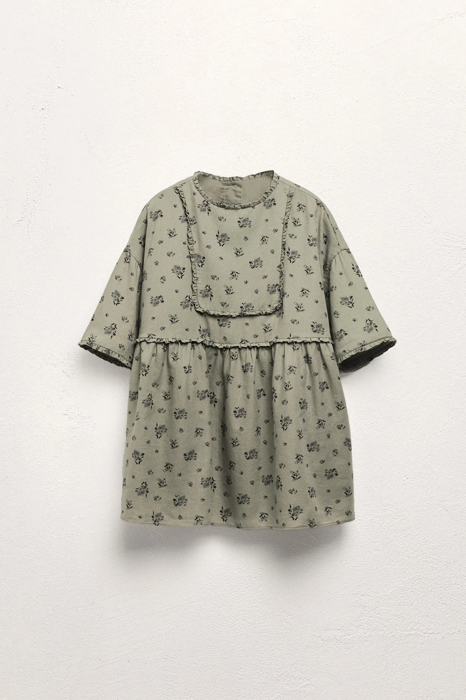 Zara Платье с цветочным принтом и оборками, лимитированная серия, 2-5 лет
