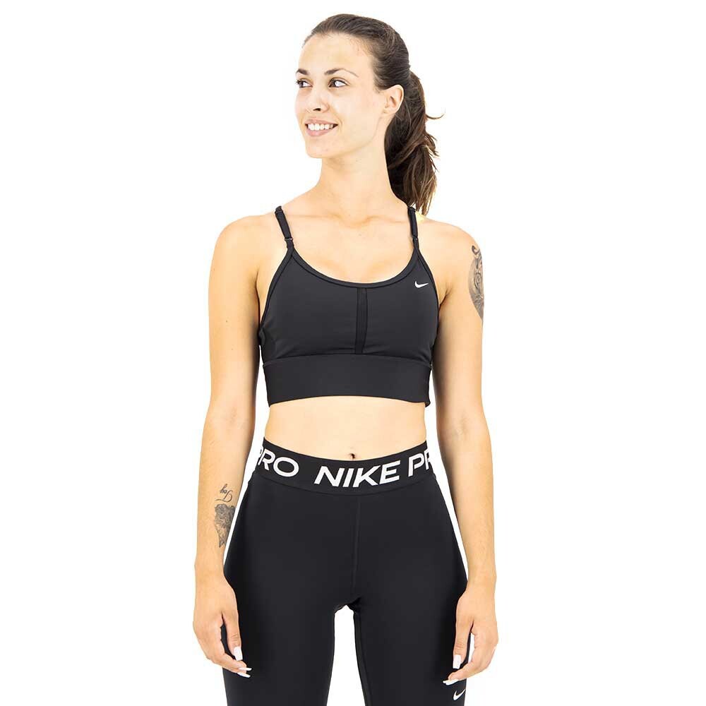 

Спортивный бюстгальтер Nike Dri Fit Indy Light Support Padded Longline, черный