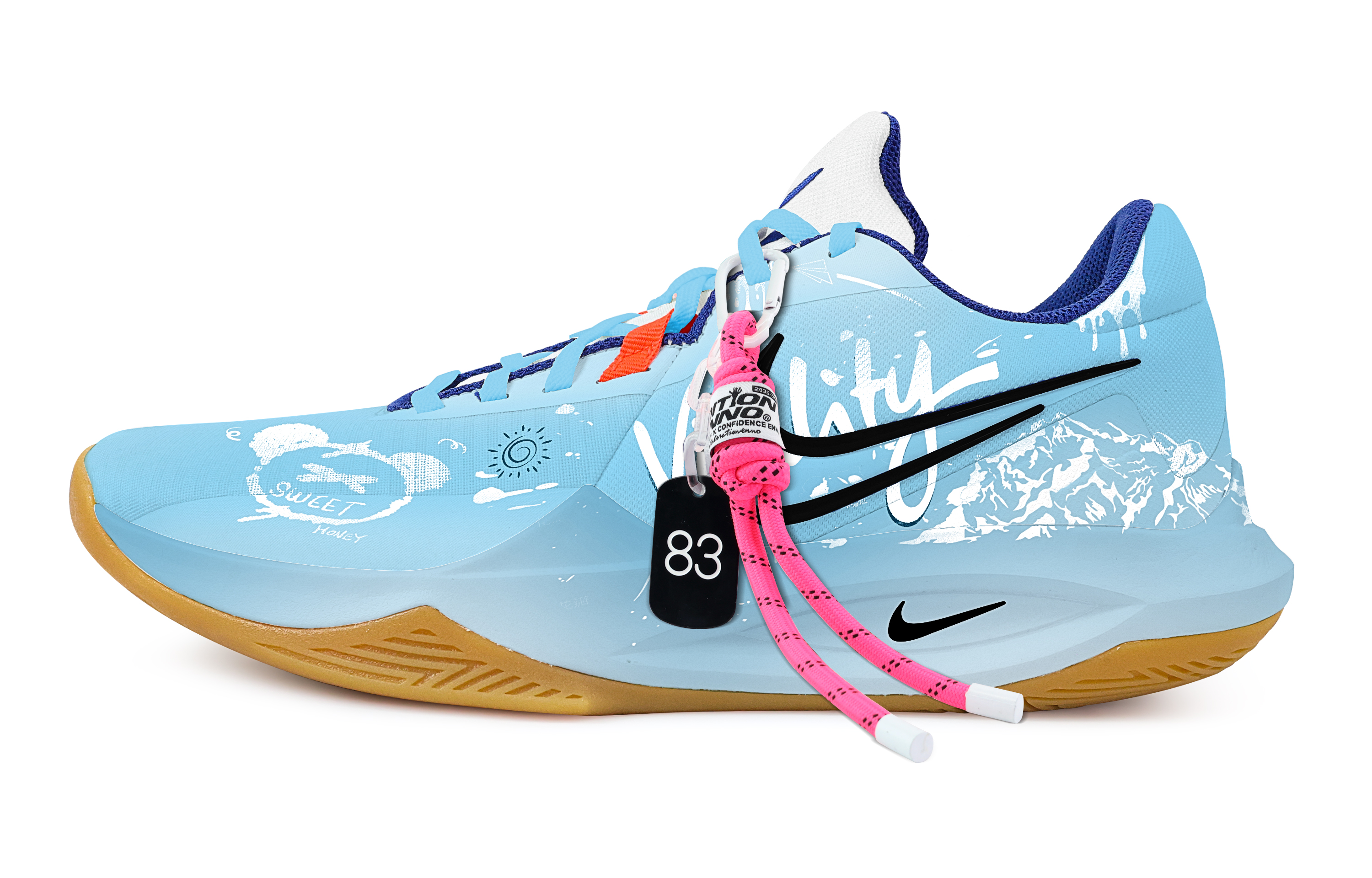 

Nike Баскетбольные кроссовки Precision 6 Low Top, мужские, небесно-голубые