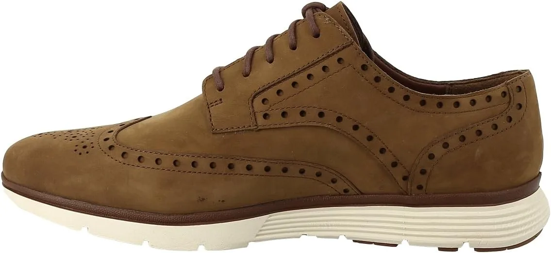 Кроссовки Timberland Franklin Park Wingtip Oxford Dark Rubber, коричневый — фото 4