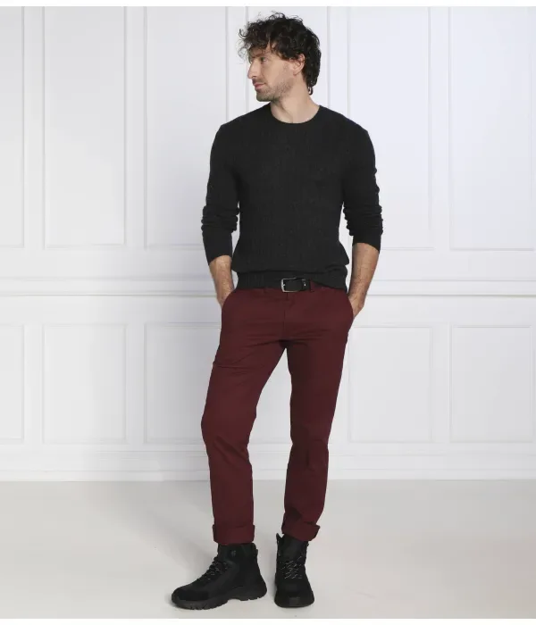 Шерстяной свитер slim fit Polo Ralph Lauren, графитовый — фото 2
