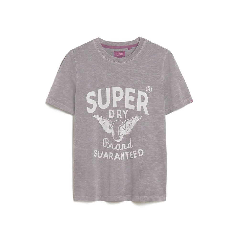 Футболка с коротким рукавом Superdry Archive Kiss Print Relaxed, серый — фото 2