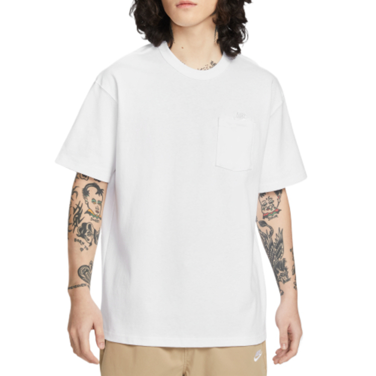 

Nike Футболка мужская Sportswear белая с круглым вырезом Moderate