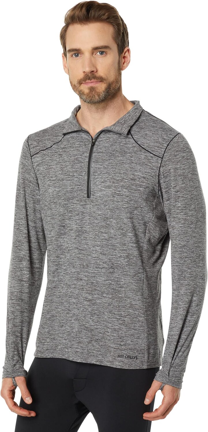 

Футболка Clima-Trek на молнии Hot Chillys, цвет Grey Heather