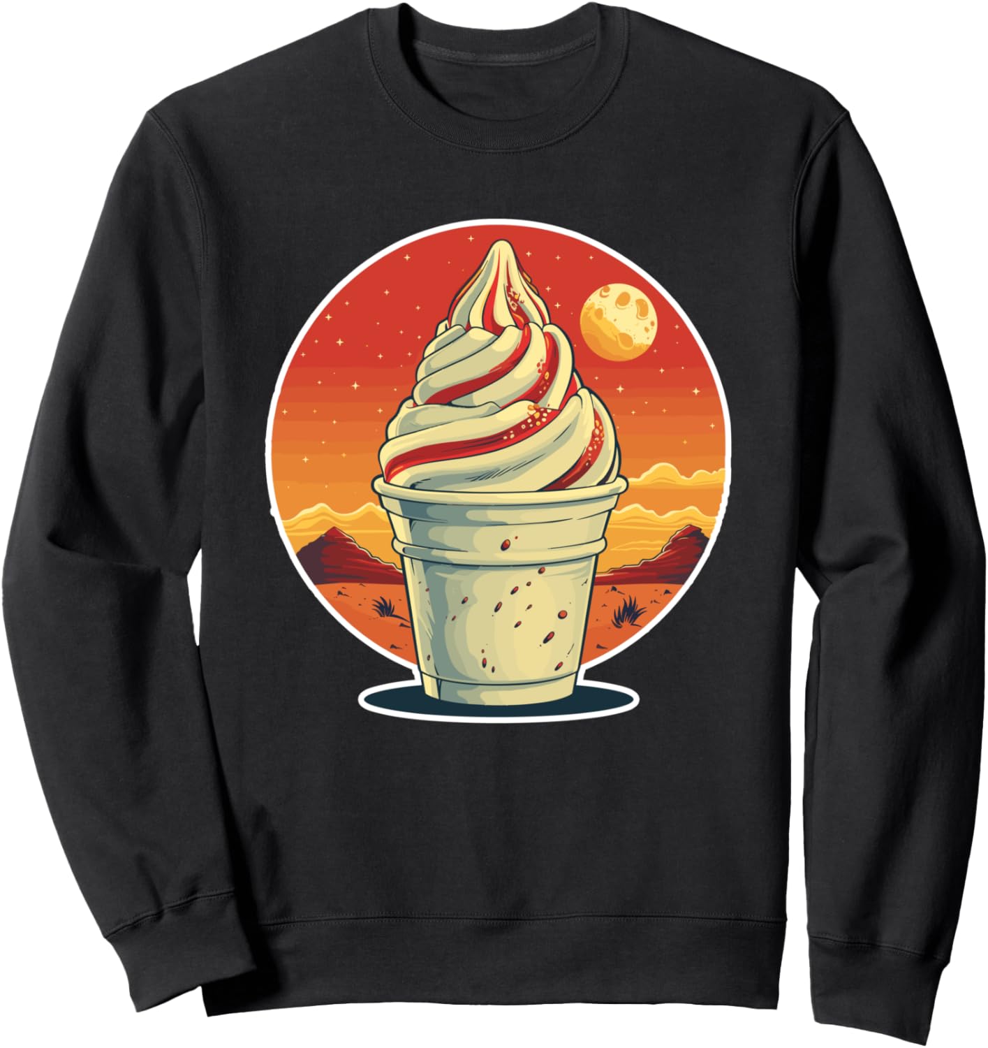 

Толстовка с изображением мороженого Ice Cream Vendor Graphic Shirts And Giveaways, черный
