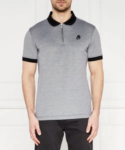 

Футболка поло Regular fit Karl Lagerfeld, серый