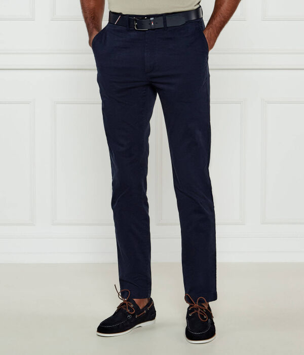 Брюки-чинос Calvin Klein Modern Slim Fit, синий — фото 3