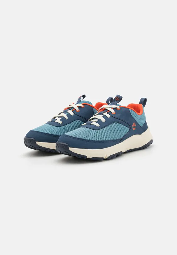 Детские туфли на шнуровке с низким верхом и регулируемым ходом Timberland, Medium Blue — фото 2