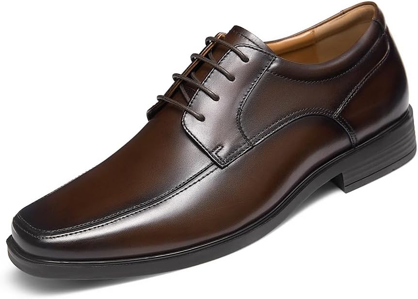 

Мужские кожаные классические оксфорды Dockorio с шнуровкой, темно-коричневый