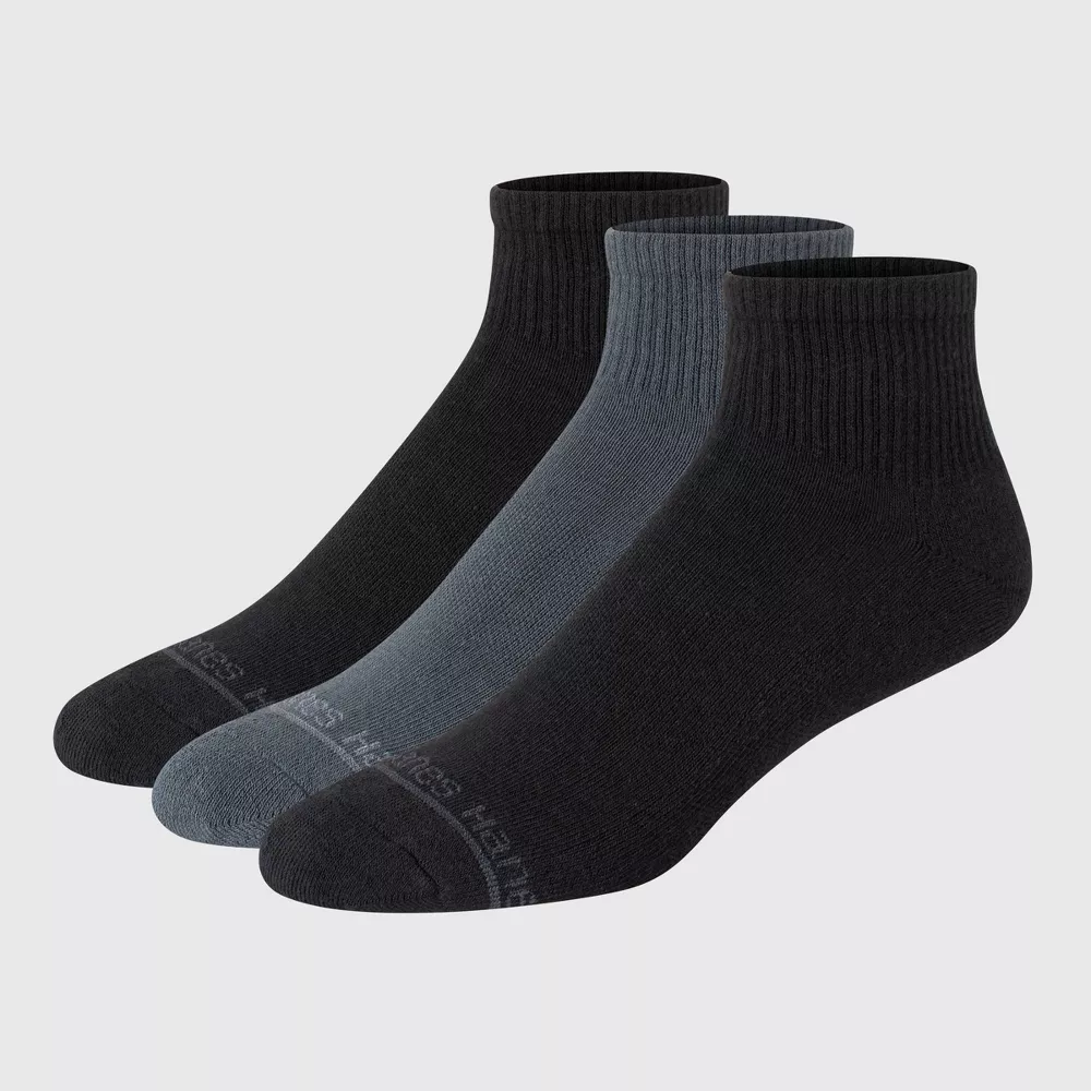 

Мужские носки Hanes Originals Premium SuperSoft Ankle Socks 3pk Hanes Premium, цвет Black/Gray/Charcoal