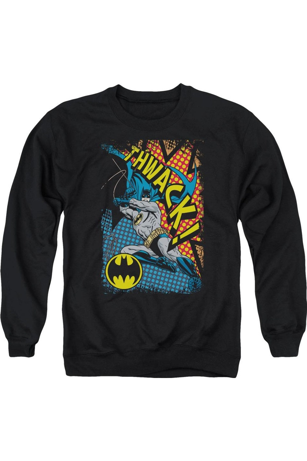 

Толстовка Batman Thwack для взрослых с круглым вырезом Gildan, черный