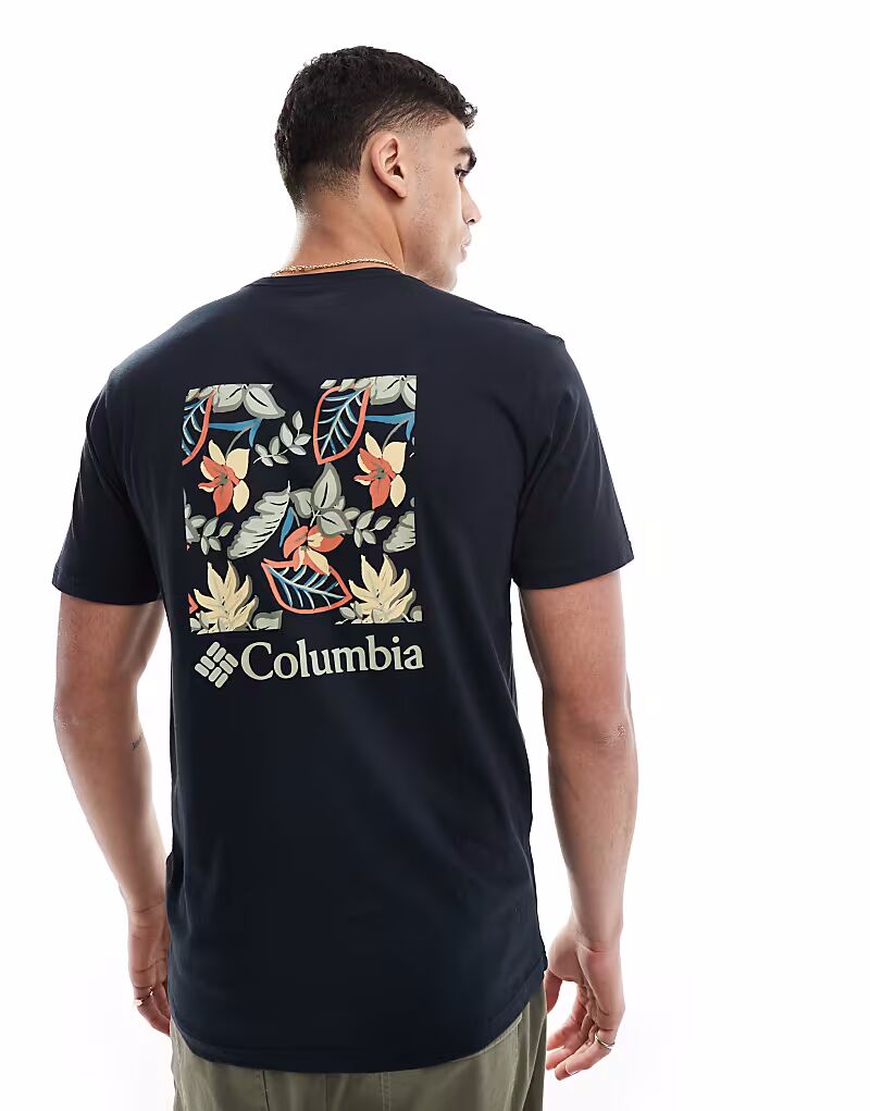 

Футболка Columbia North Cascades с коротким рукавом ЧЕРНОГО цвета