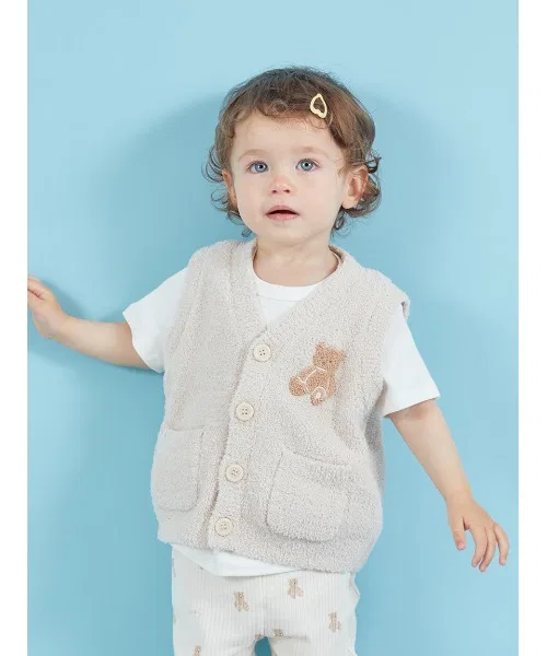 Жилет BABY Powder Bear Vest, бежевый