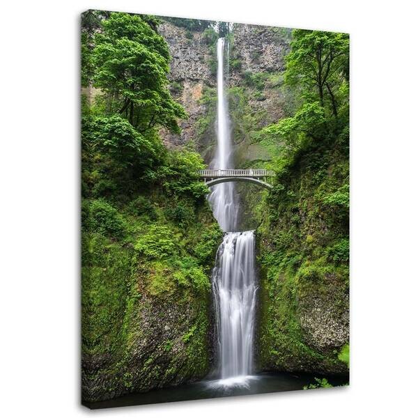 

Картина на холсте Feeby Wasserfall Wald Landschaft, зеленый
