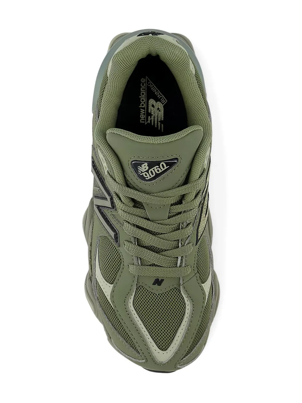Кроссовки 9060 «Темно-оливковые» New Balance Kids, зеленый — фото 3