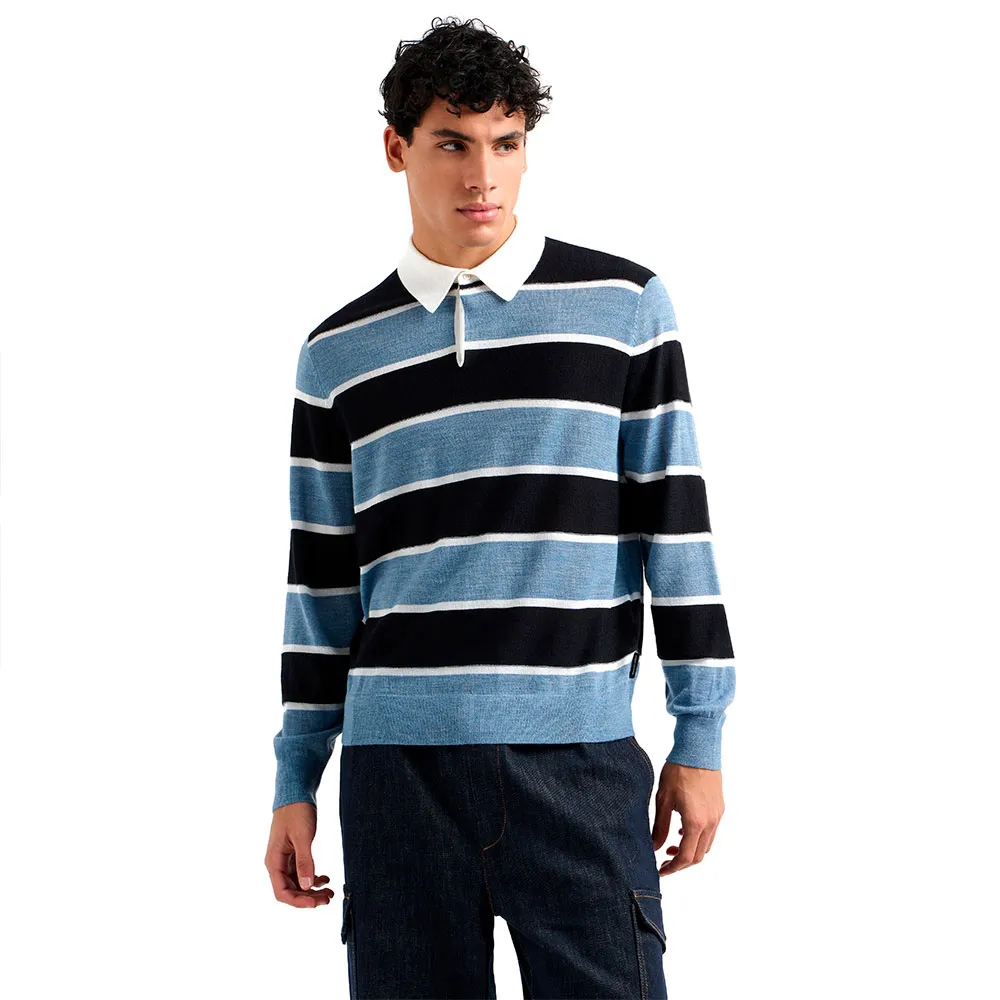 

Поло с длинным рукавом Armani Exchange XM000683_AF12929, синий