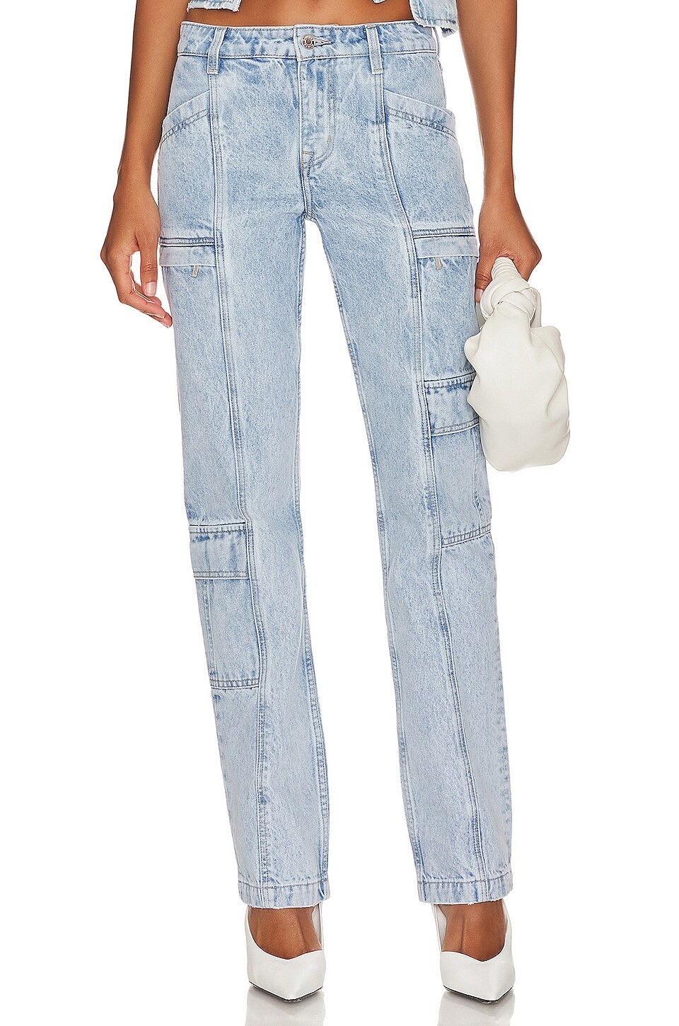 

Брюки GRLFRND Naomi Low Rise Slim Cargo, цвет Taos