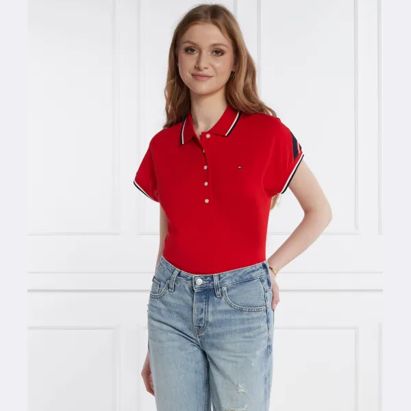 Рубашка поло стандартного кроя Tommy Hilfiger, красный — фото 2