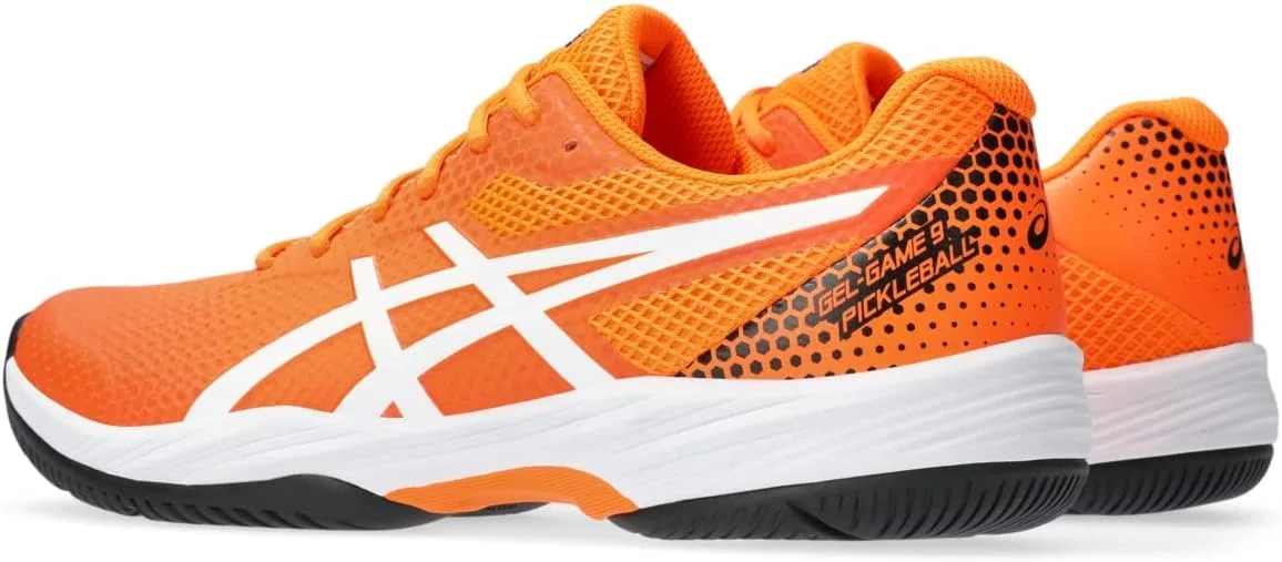 Кроссовки теннисные ASICS Gel-Game 9, Shocking Orange/White — фото 3