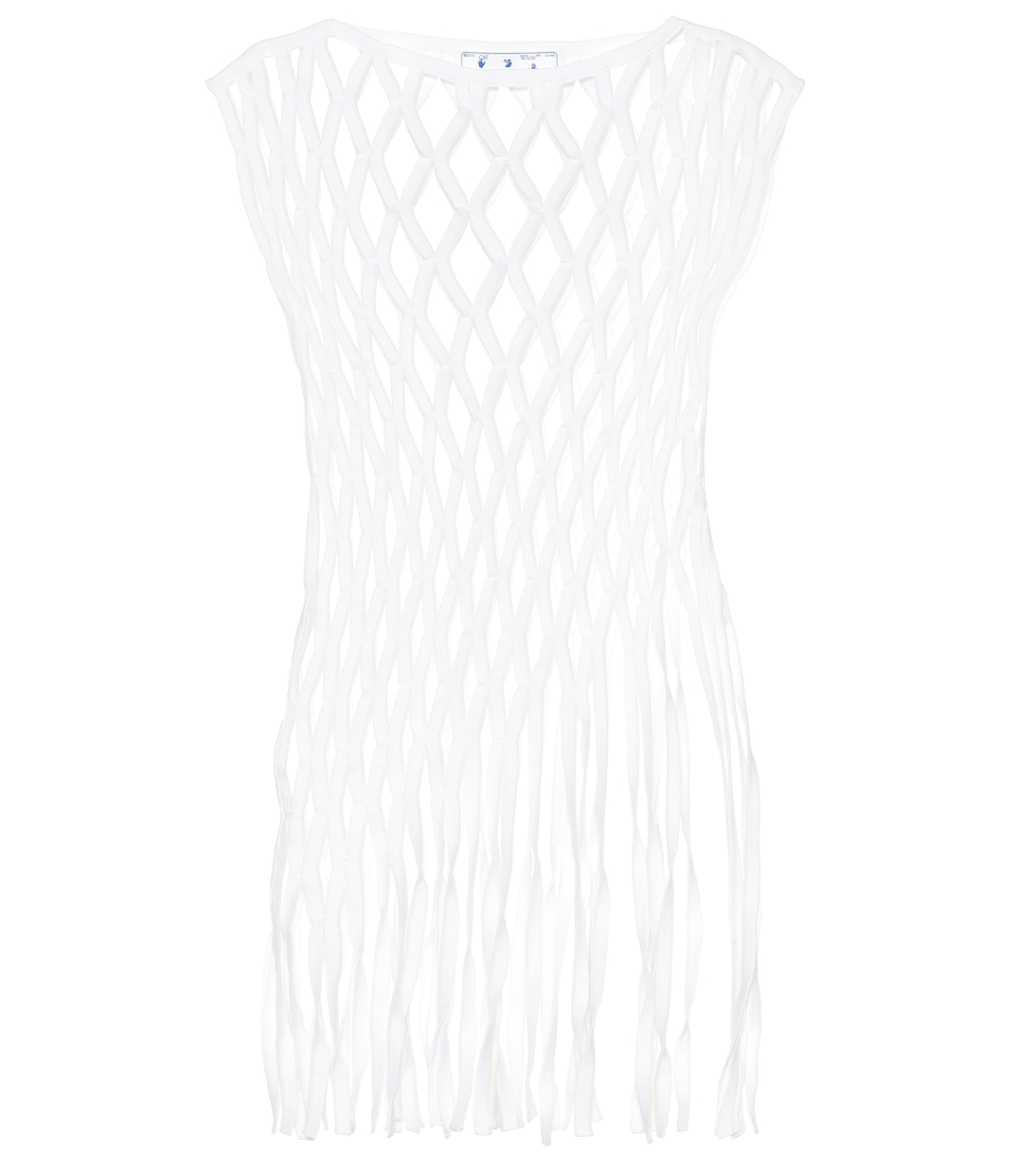 

Топ из хлопковой смеси в технике макраме Off-White, White No Color