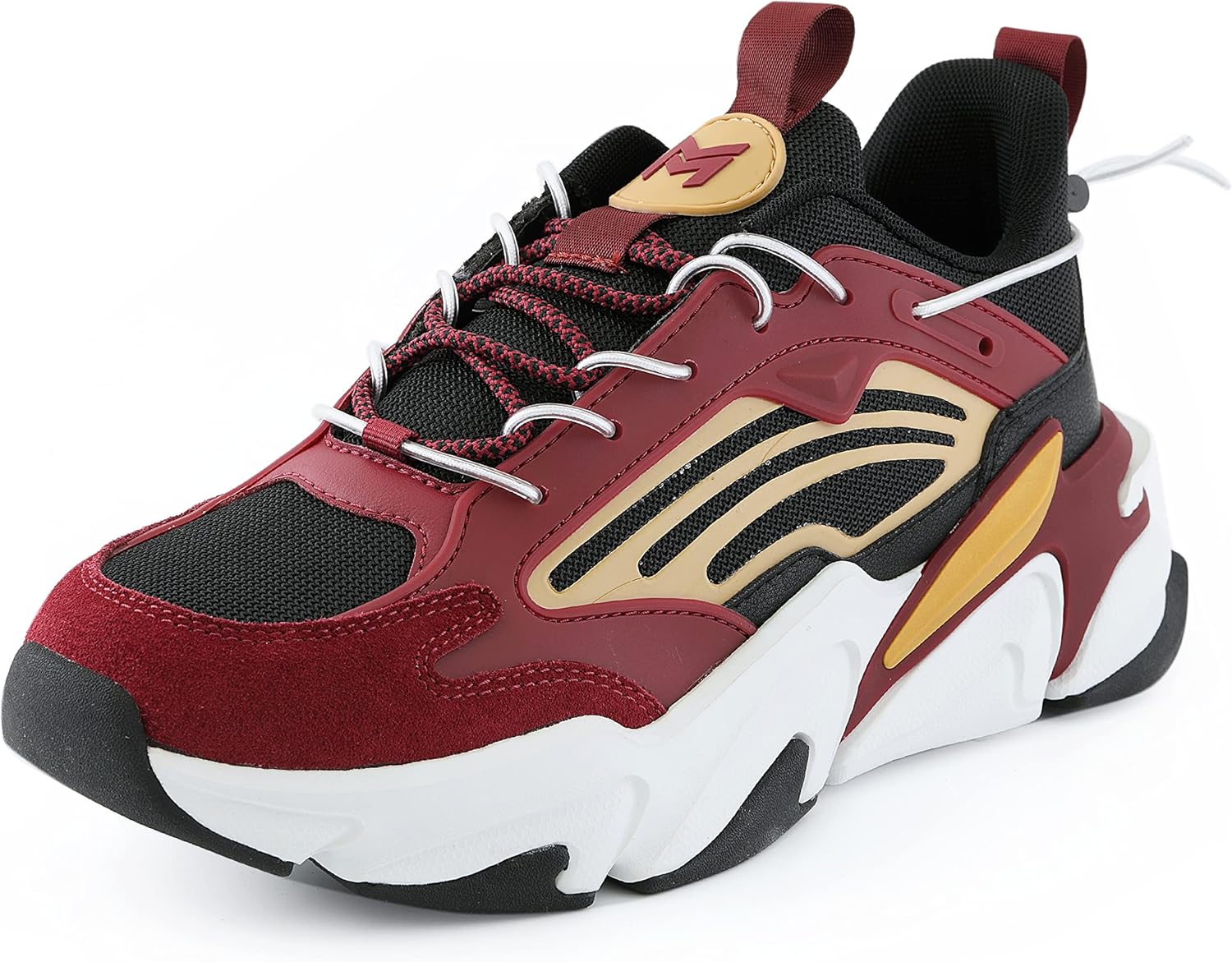 

Мужские кроссовки Mazino Oasis Fashion Chunky - Мужская повседневная спортивная обувь, золотой/бордовый