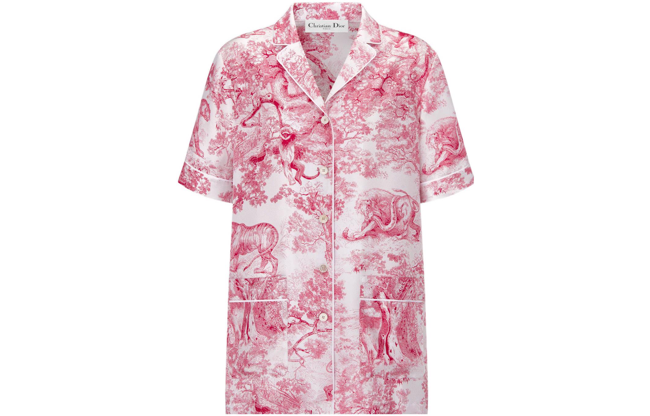 

Женская пижамная блузка DIOR, розовая