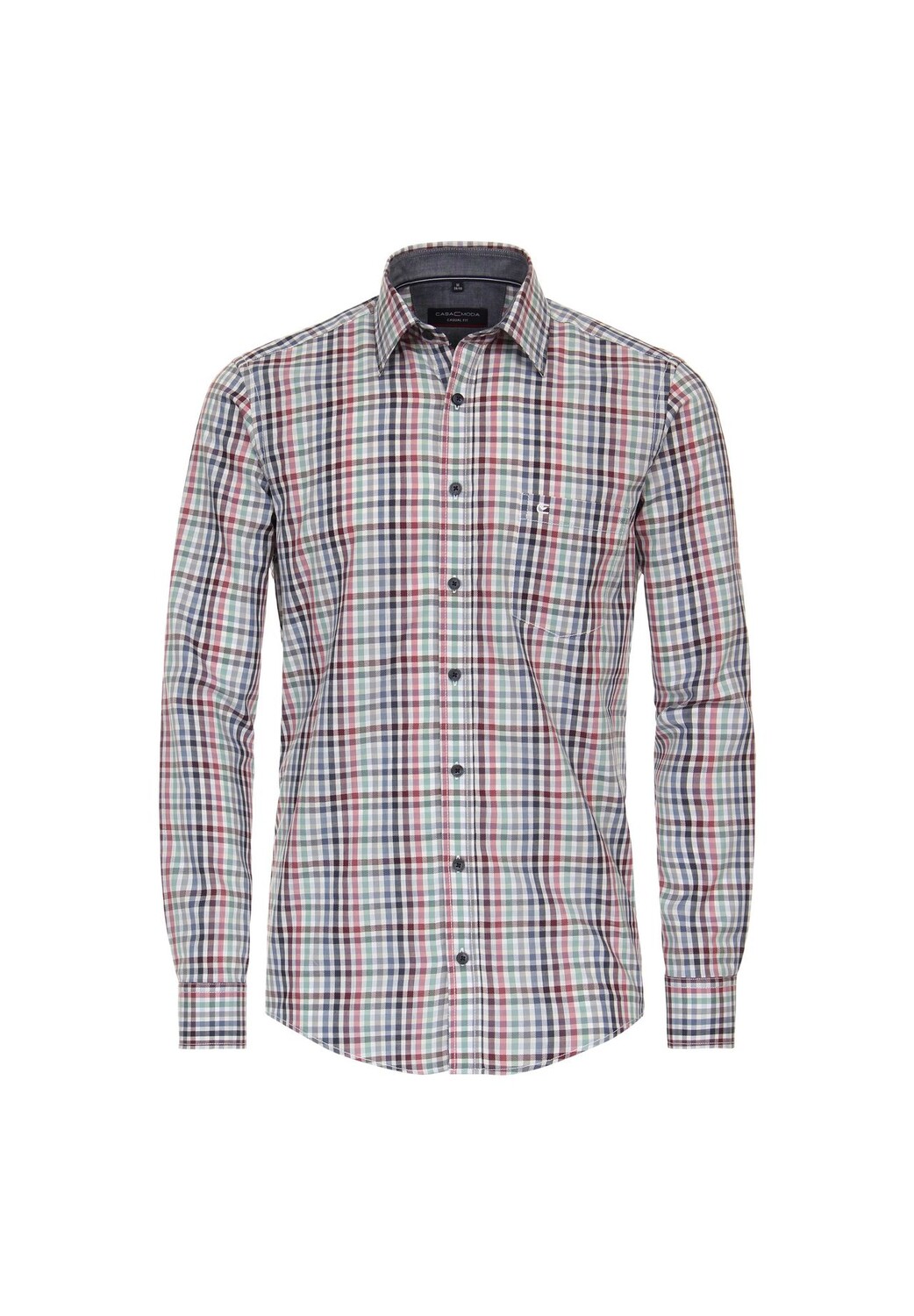 

Мужская повседневная рубашка в клетку повседневного кроя CASAMODA, цвет Mittelrot