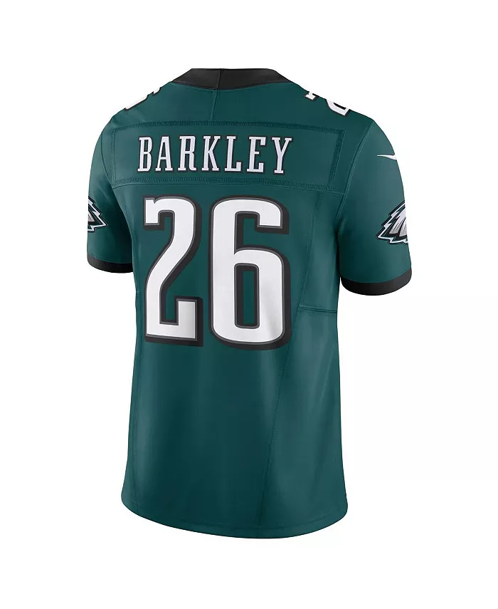 Мужская лимитированная джерси Philadelphia Eagles Vapor F.U.S.E. цвета Midnight Green с именем Saquon Barkley Nike — фото 2