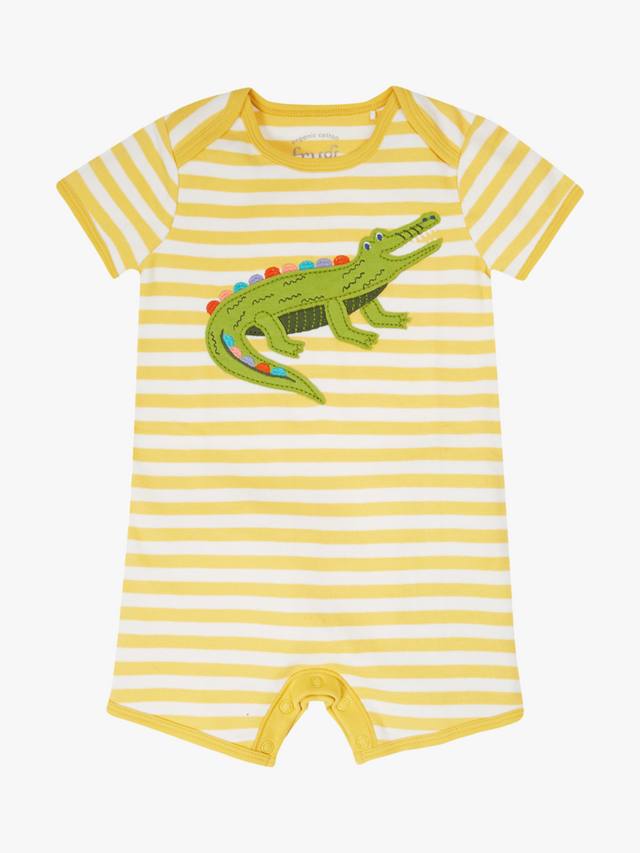 

Комбинезон с аппликацией из органического хлопка baby rue Frugi, цвет Bumblebee Stripe