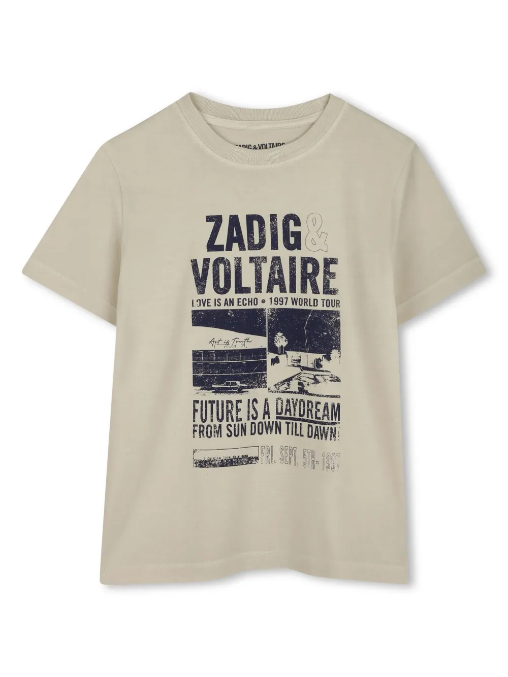 

Футболка с логотипом Zadig & Voltaire Kids, нейтральный