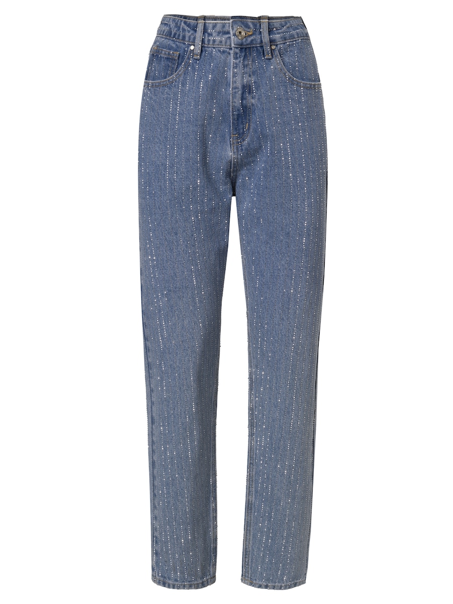 

Зауженные джинсы Influencer Rhinestones, Blue Denim