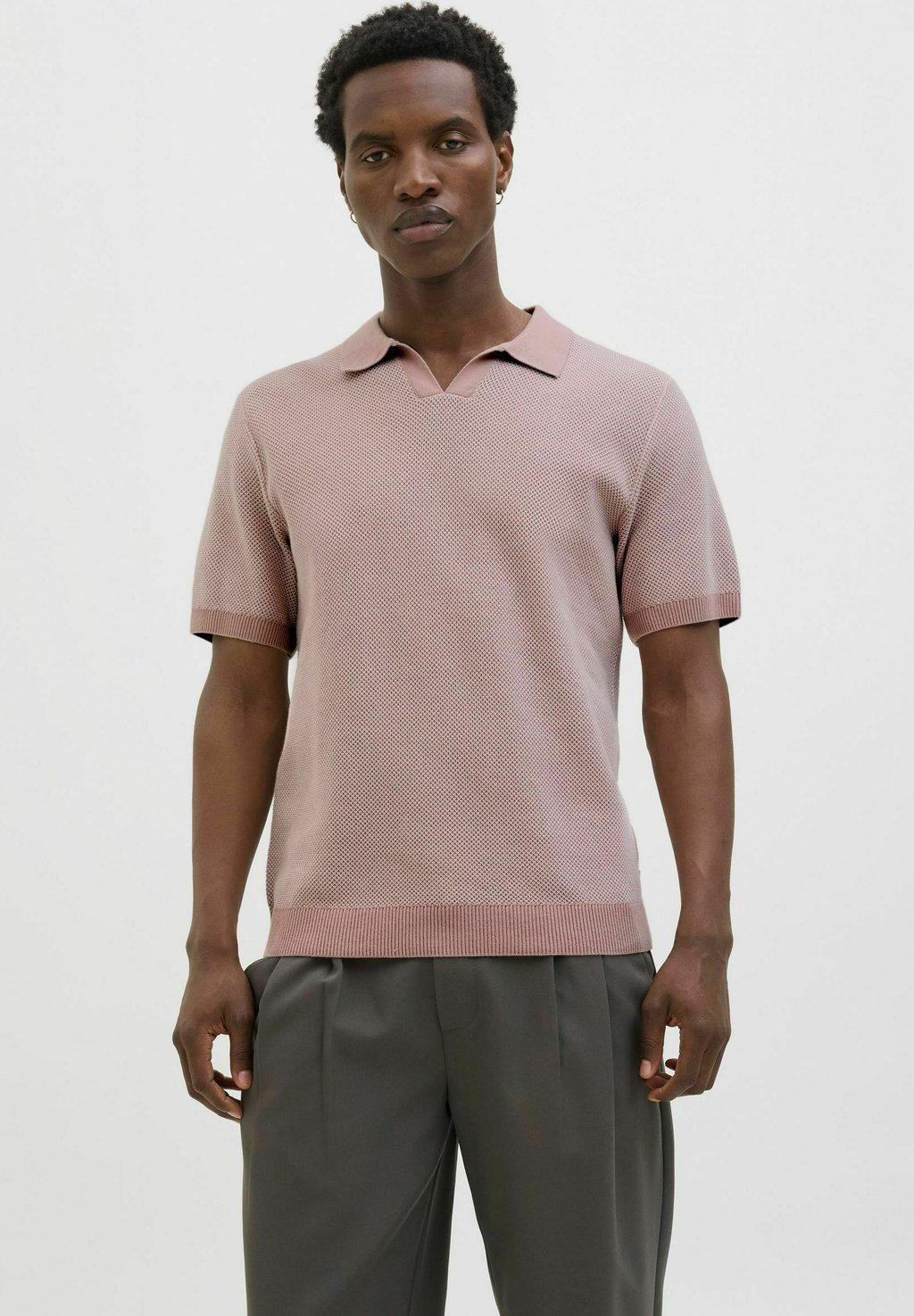 

Рубашка поло JPRCCEASTON SPLIT NECK Jack & Jones PREMIUM, цвет Adobe Rose