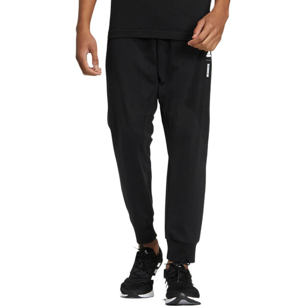 Спортивные штаны Men's adidas Solid Color Elastic Waistband Sports Pants/Trousers/Joggers Black, мультиколор — фото 2