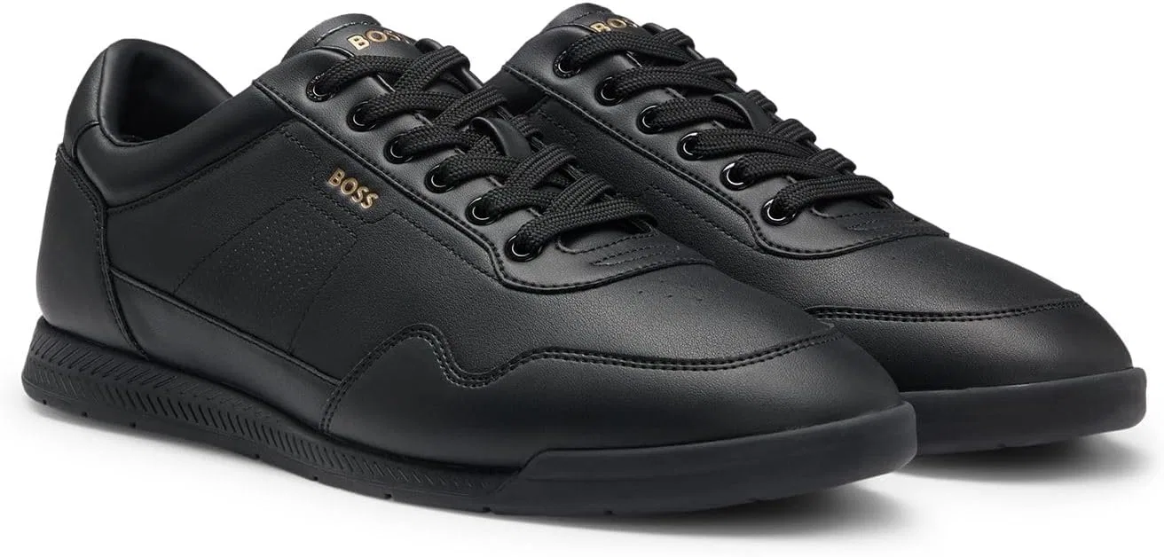 Кроссовки BOSS Herren Nitan ltpf из Наппаледера с золотыми фарбенами Branding Größe — фото 3