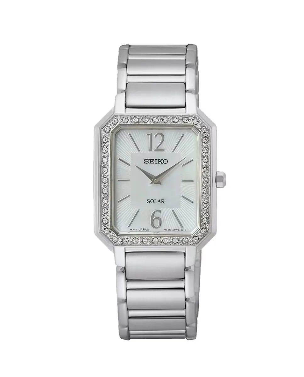 

Женские стальные женские часы SUP465P1 с серебряным ремешком Seiko, серебрянный