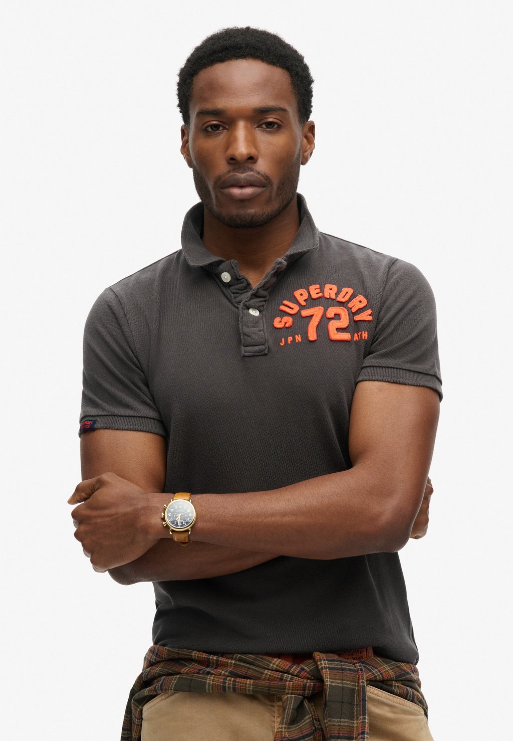 

Рубашка поло VINTAGE ATHLETIC Superdry, черный