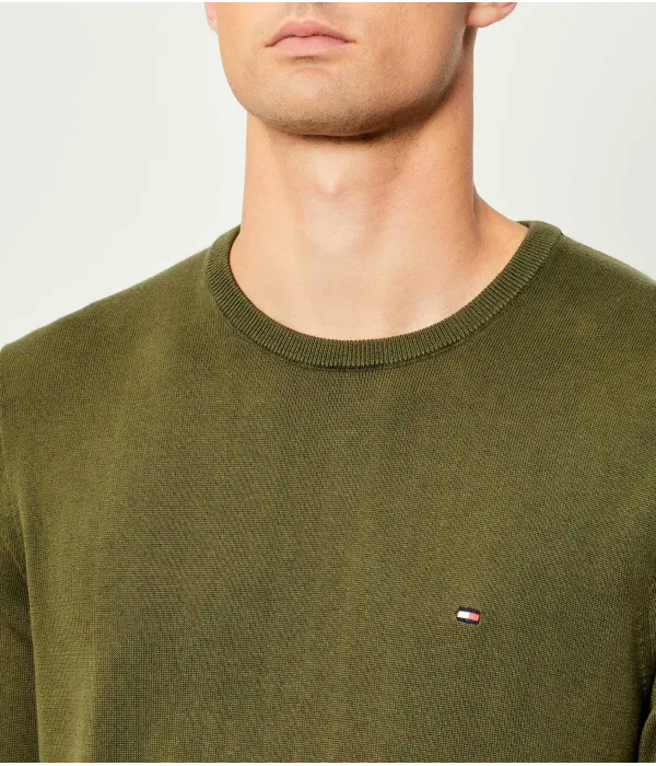 Необходимый свитер Regular fit Tommy Hilfiger, зеленый — фото 4