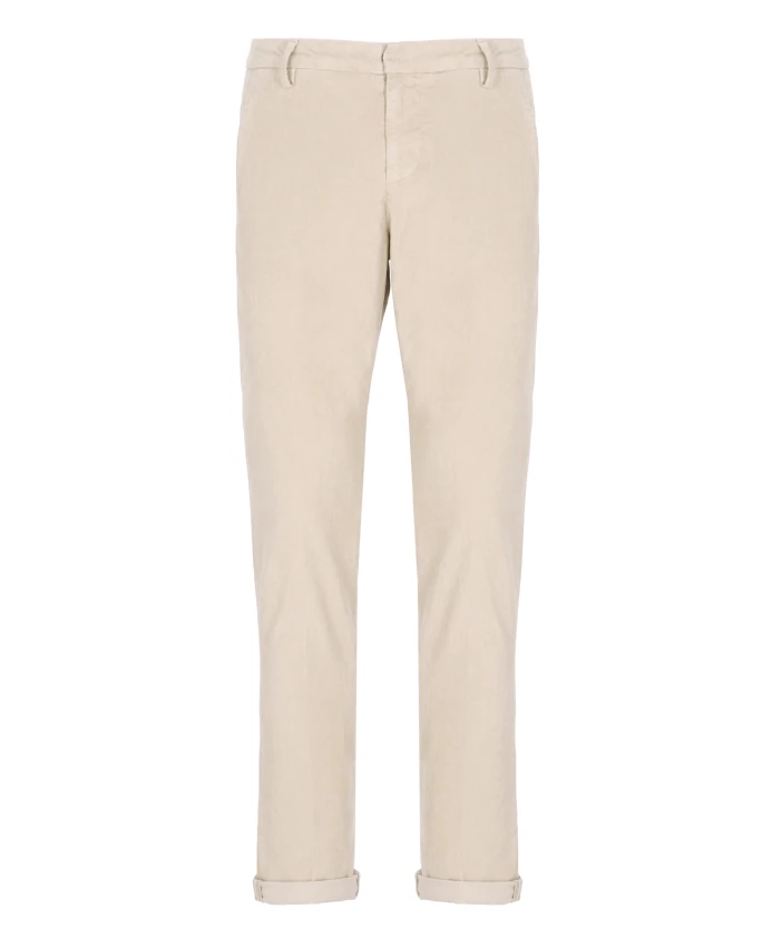 

Хлопчатобумажные вельветовые брюки с карманами Dondup, бежевый