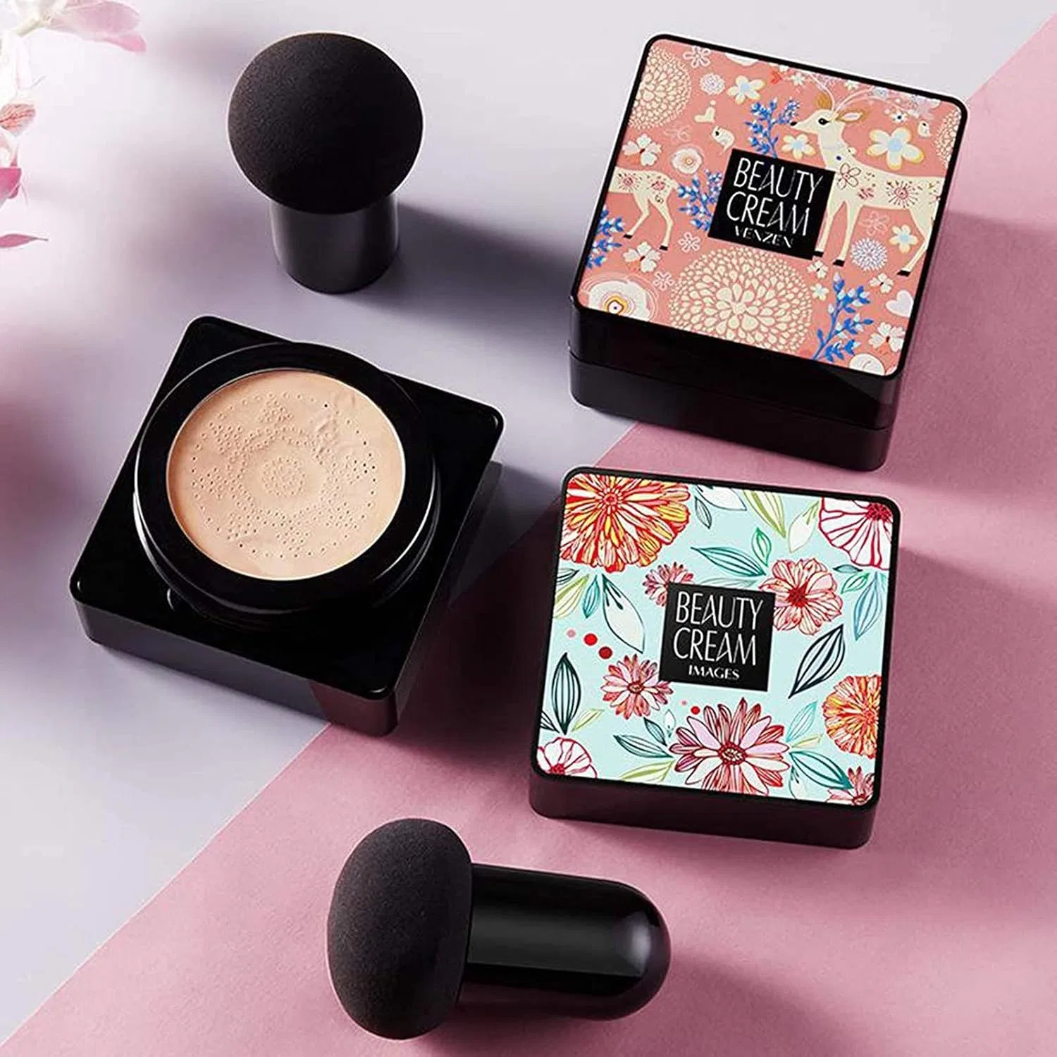 Консилер-основа BB Cushion Sponge Foundation + Водостойкий консилер, Увлажняющий лосьон для тела, Generic, 20 г — фото 4