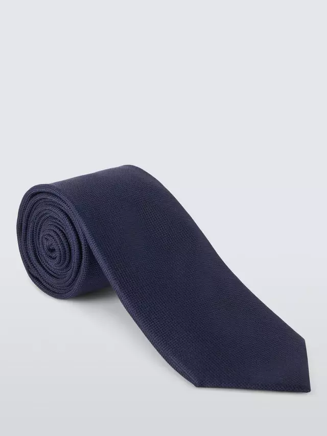 

Галстук John Lewis Plain Silk, темно-синий