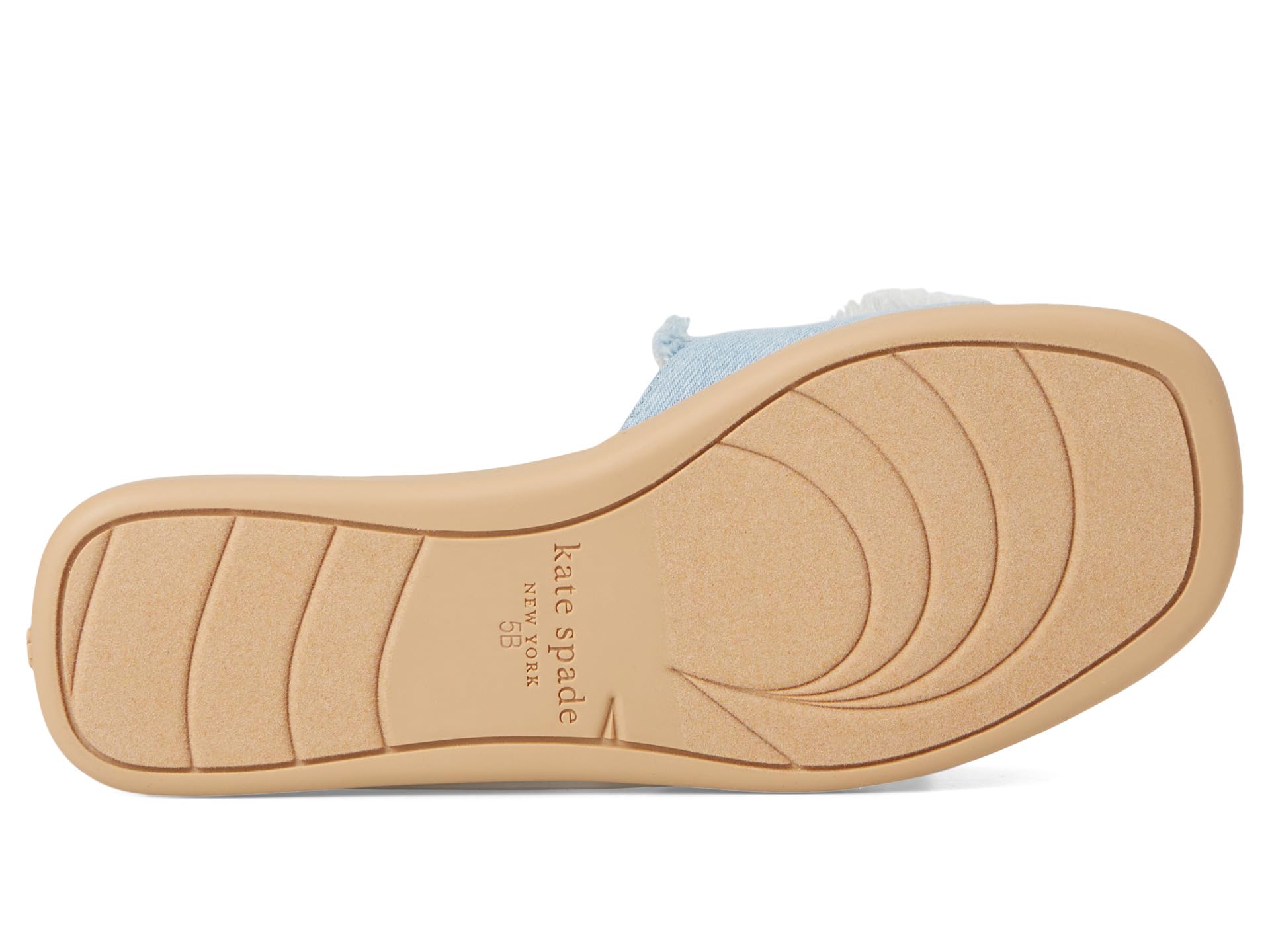 Сандалии Kate Spade New York Flourish Denim Flat Sandals, Denim/Walnut Shell — фото 3