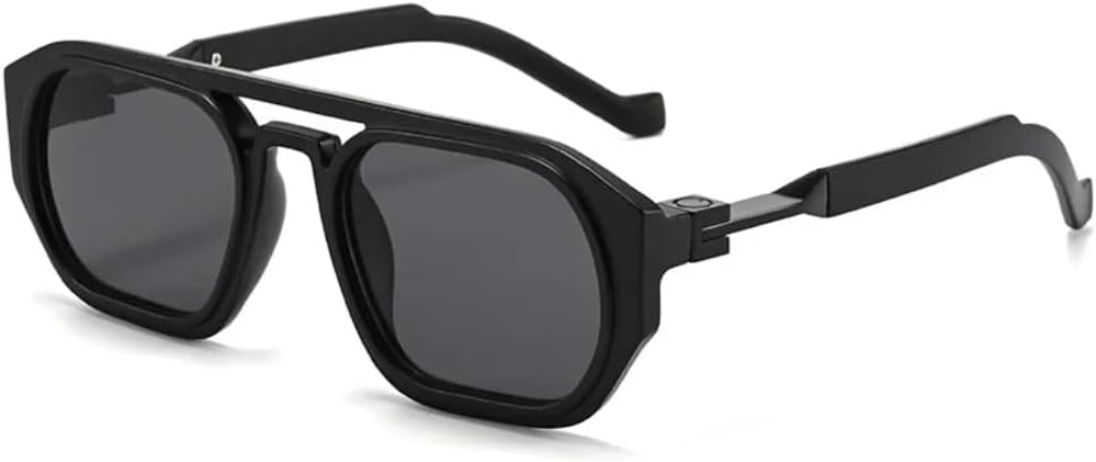 

Солнцезащитные очки для мужчин и женщин - защита UV400 - линзы с двойной перемычкой и градиентным покрытием для занятий спортом на открытом воздухе и вождения DSVIGF, Black