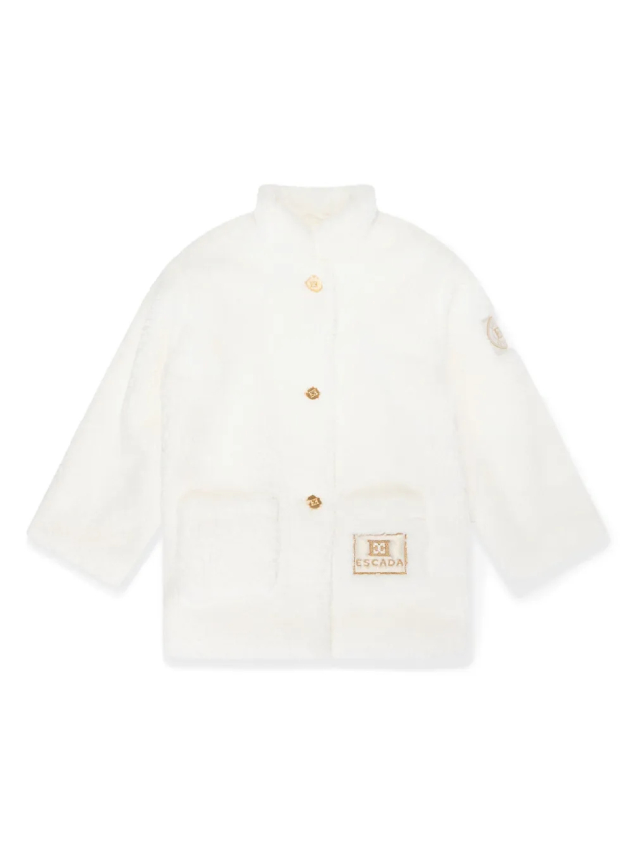

Escada Kids куртка из шерпы, белый