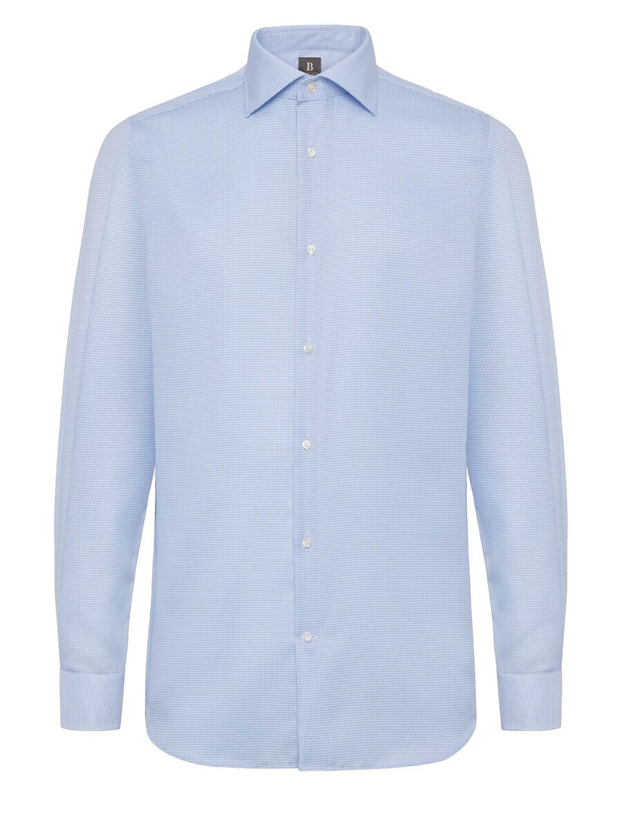 

Рубашка Boggi Milano Regular fit Button Up, цвет Blue/Light blue