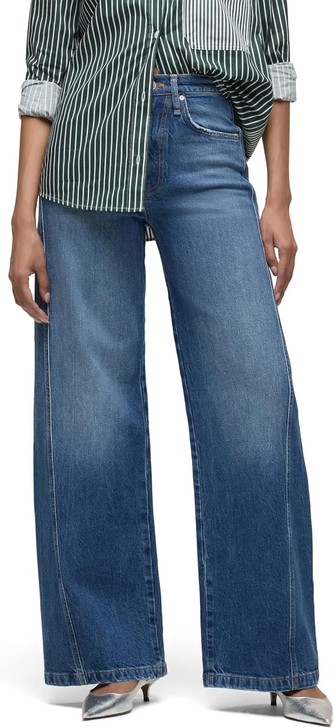 

Hudson Womens James High Rise Wide Leg Jean