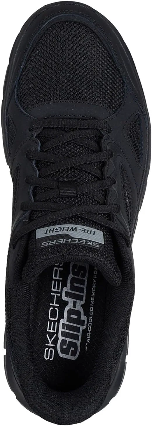 Мужские кроссовки Skechers Track Ezral без шнурков, черный — фото 4